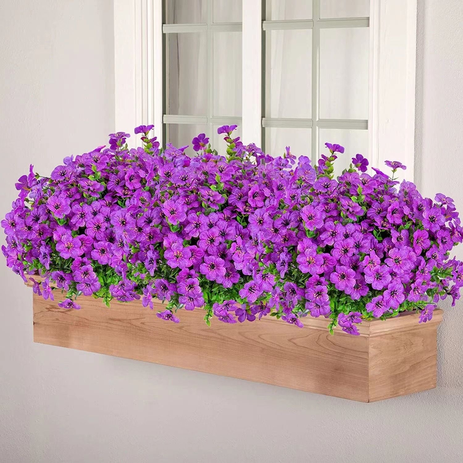 7 Heads 35 Mesh Eucalyptus Violet Light Purple 21 Bunches