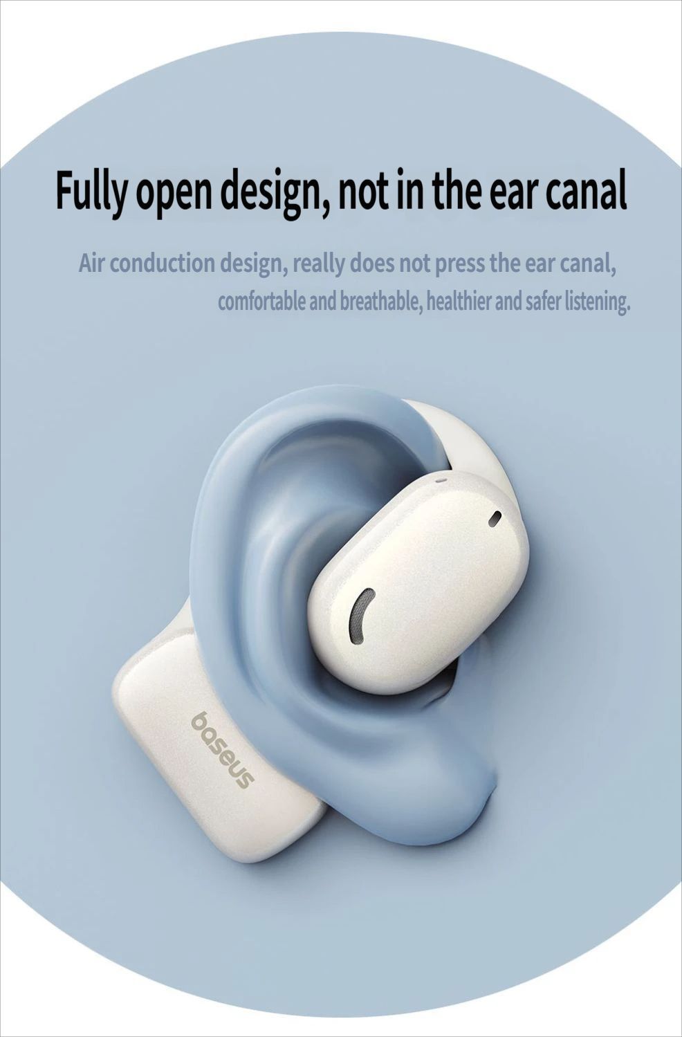 Baseus AG20 Bluetooth headset-White