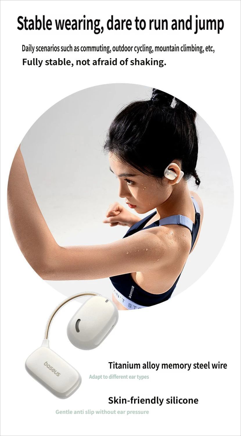 Baseus AG20 Bluetooth headset-White