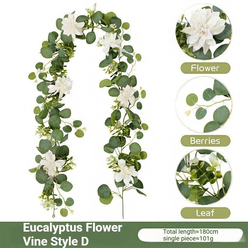 Artificial Eucalyptus Vine blue