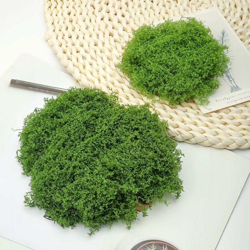 diy artificial moss lawn-Light Green Filamentous Moss 1000g Bulk