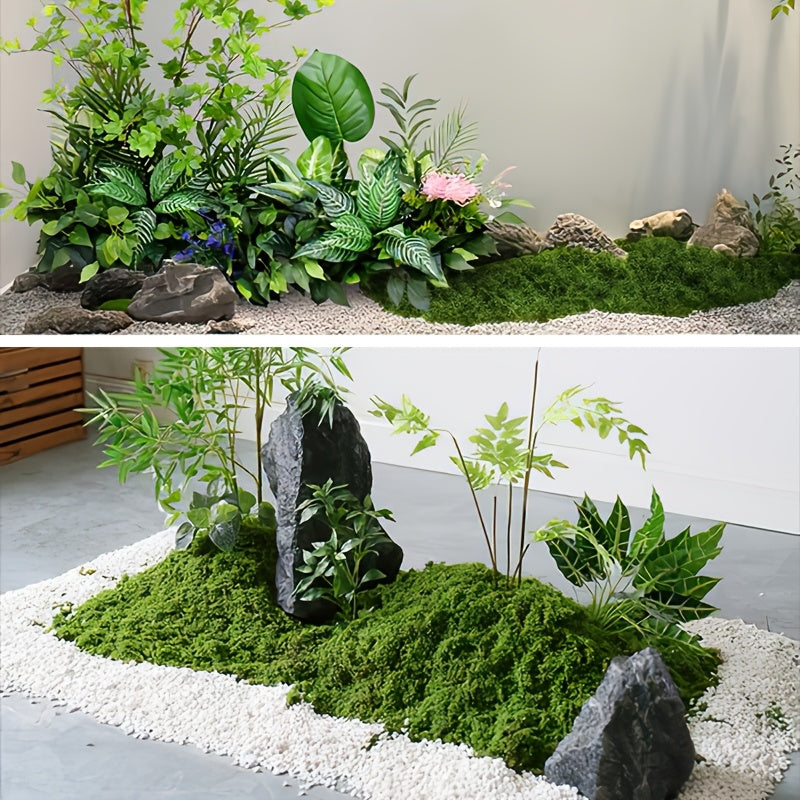 diy artificial moss lawn-Light Green Filamentous Moss 500g Bulk