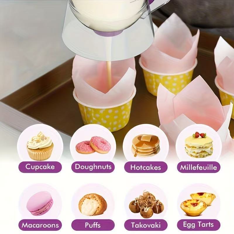 Handheld cake batter separator-Purple