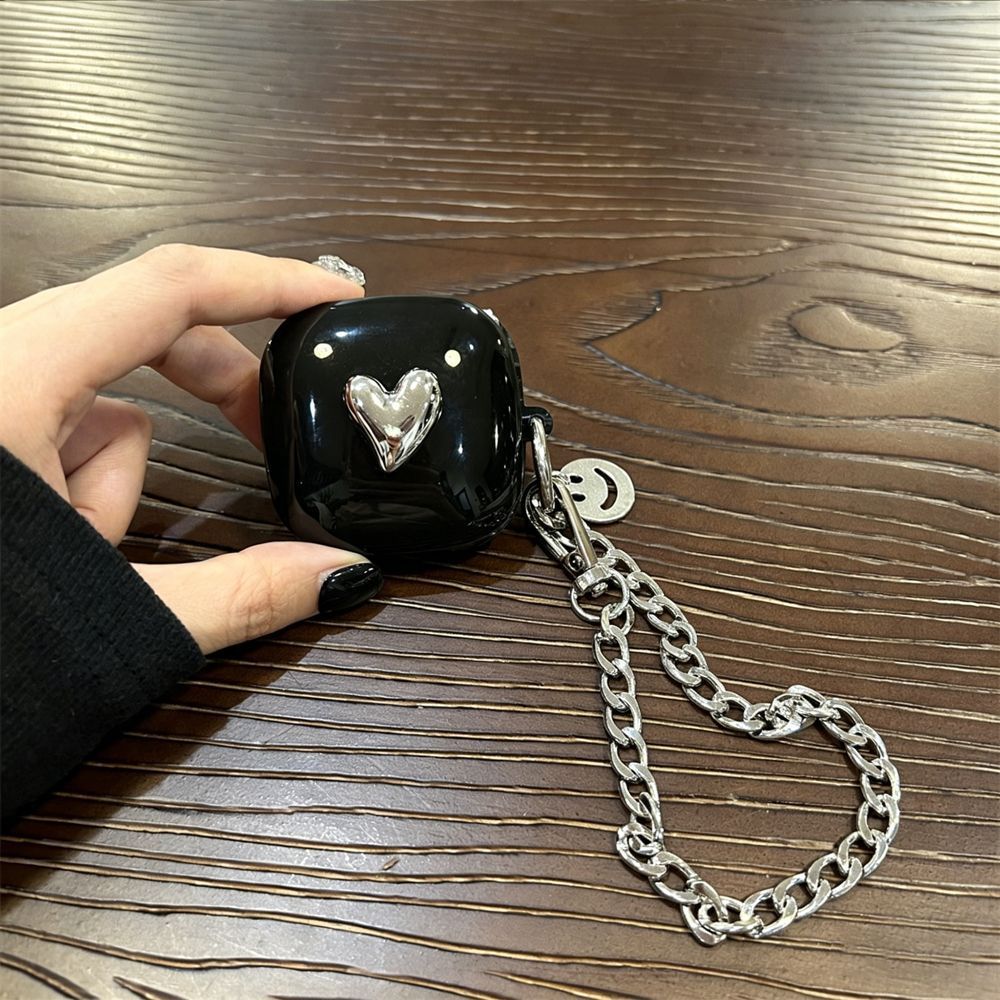 Black headphone cover + hook AirPods 2