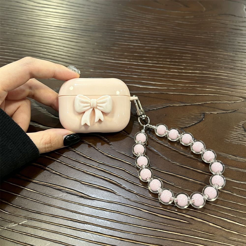 Black Mini Beige Shell + Pearl Bracelet AirPods Pro 2