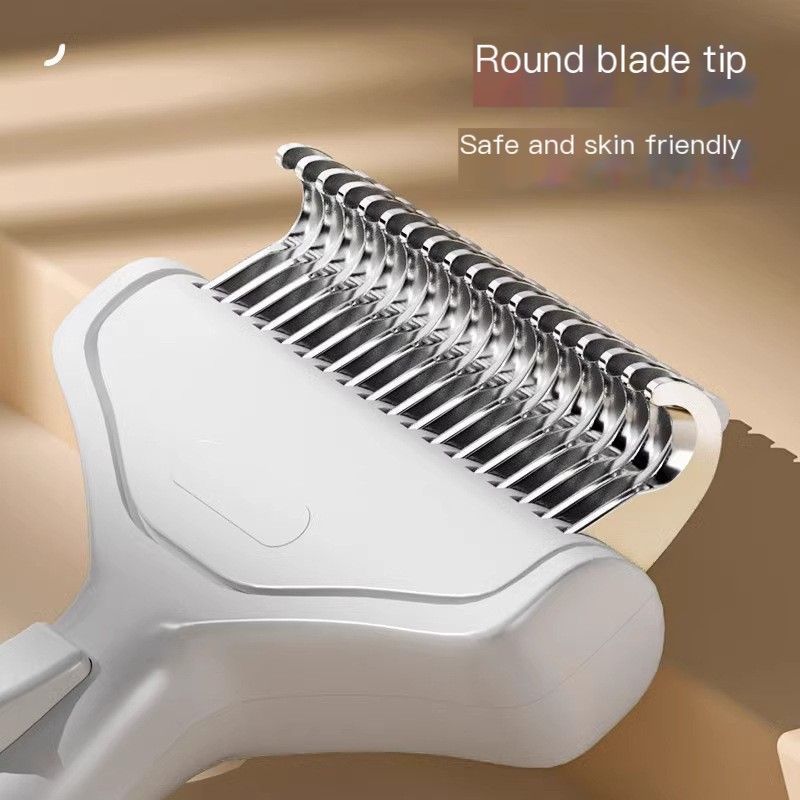 Cat hair comb-White