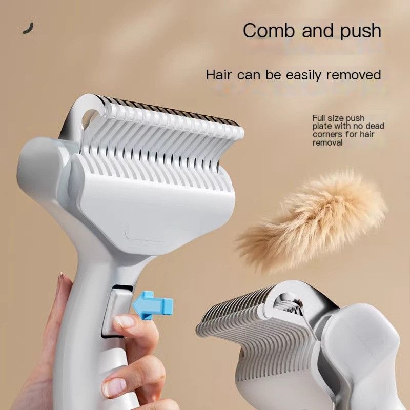 Cat hair comb-White