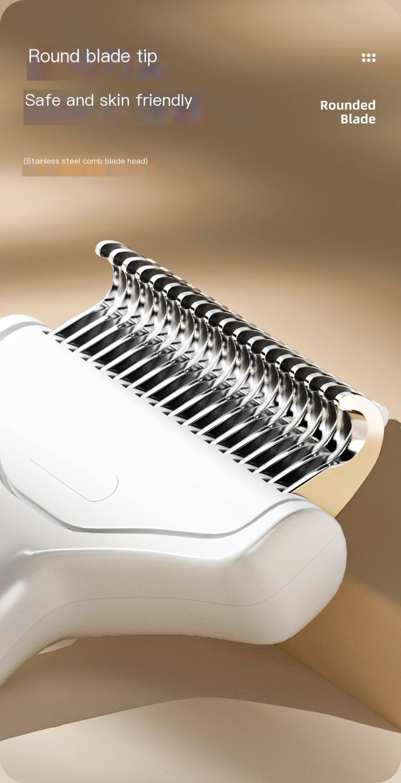 Cat hair comb-White