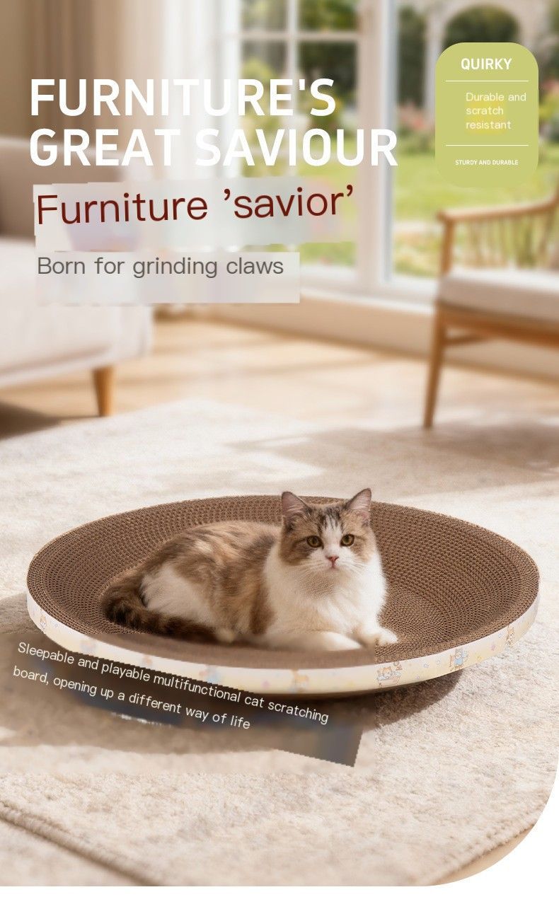 CatRoundPaw-ShapedLitterBox-Diameter:35cm ThinStyle