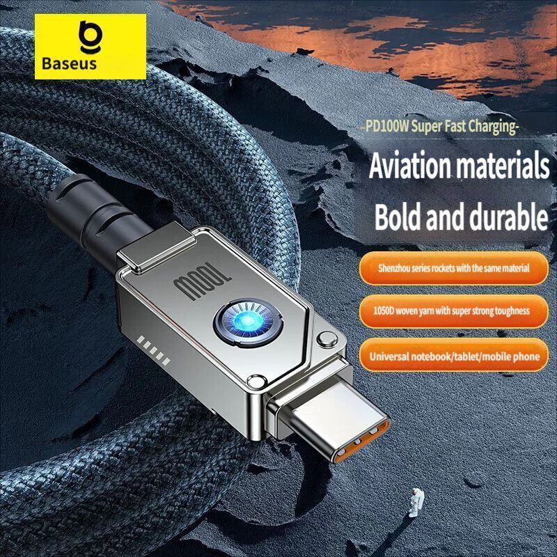 Baseus Fast charging data cable CtoC 100w 1m-Black