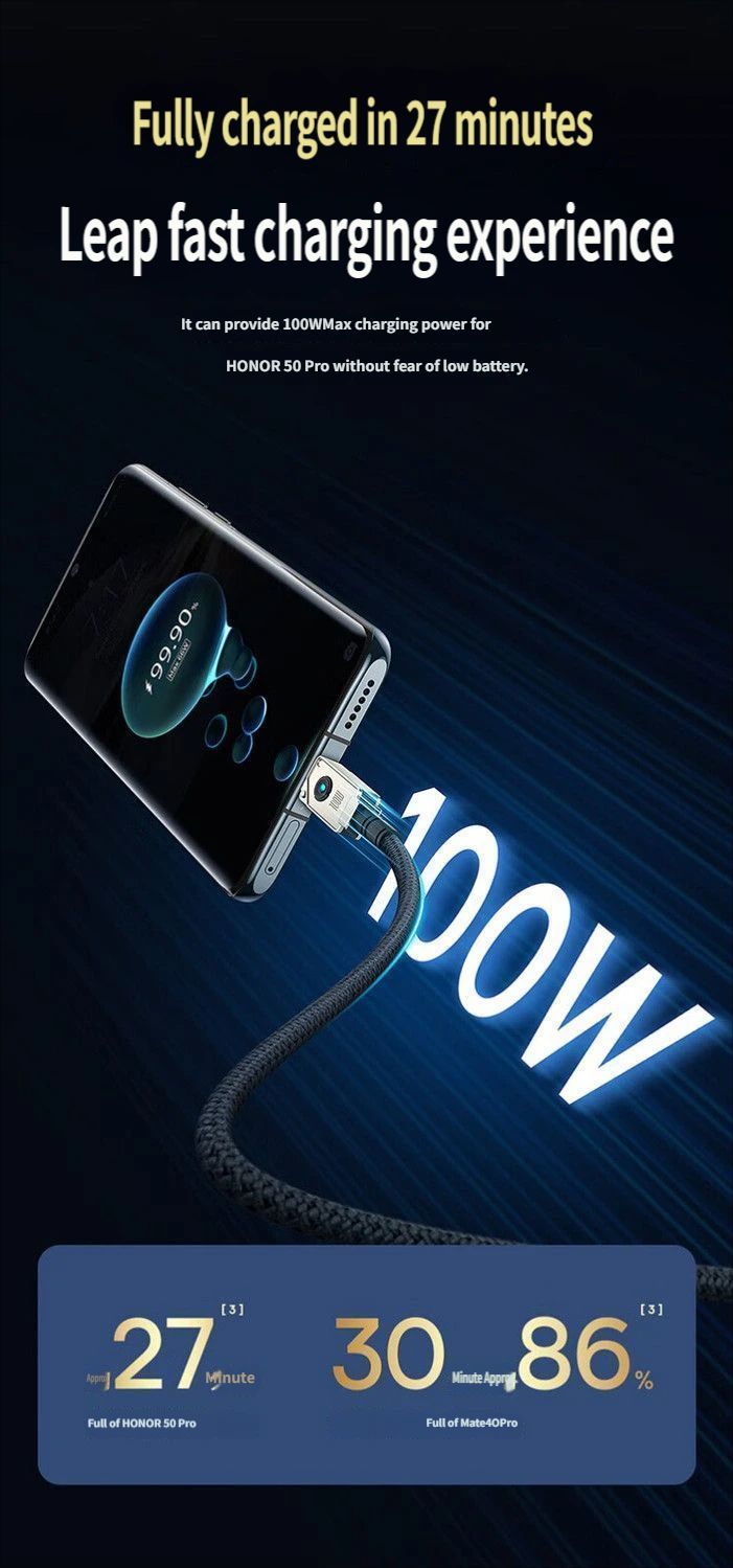 Baseus Fast charging data cable CtoC 100w 1m-Black