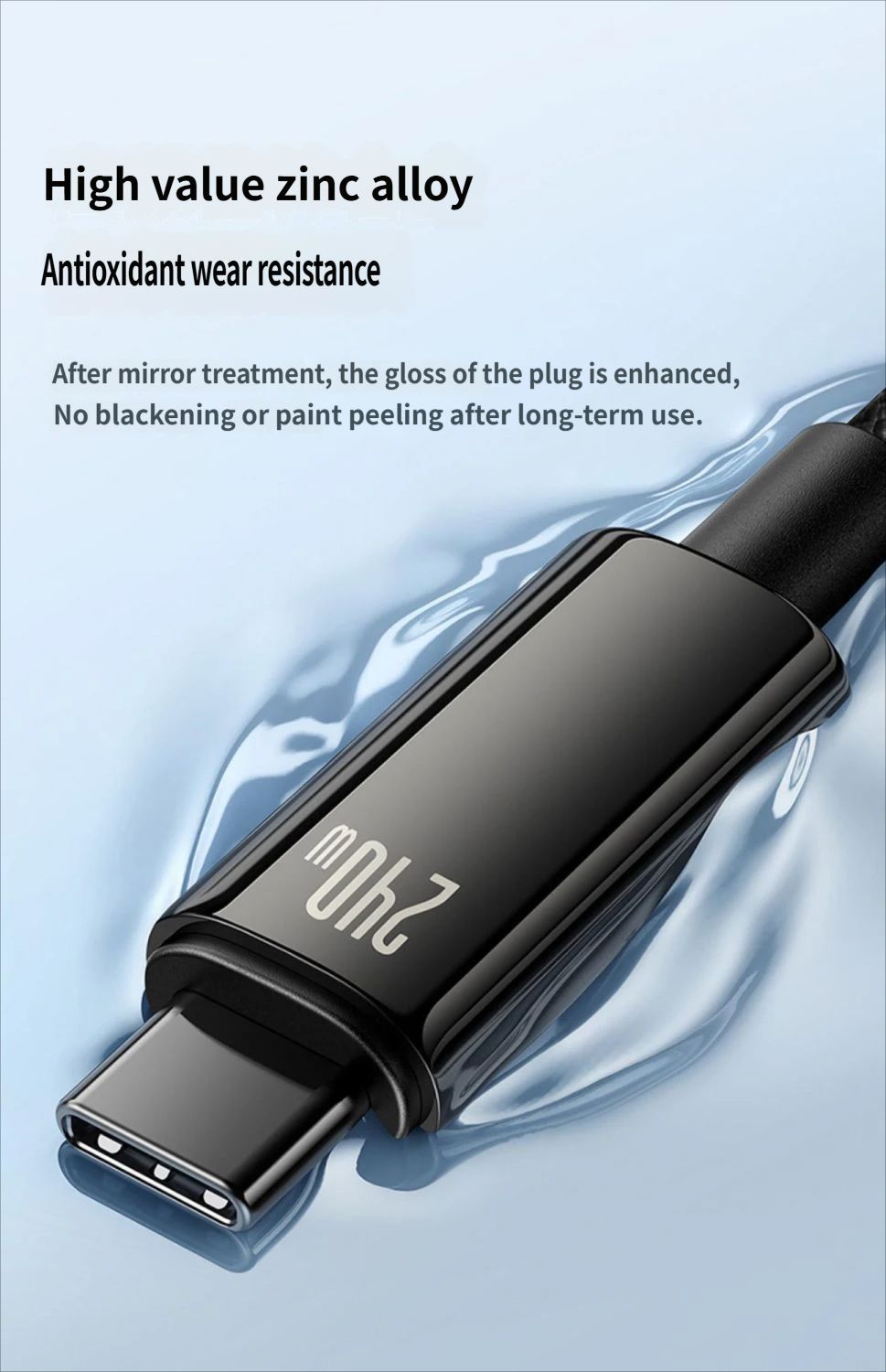 Baseus Data cable CtoC 240w 1m-Black