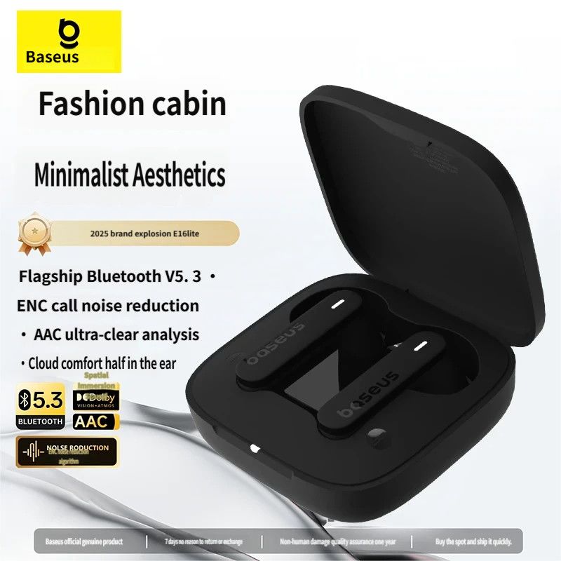 Baseus E16 Bluetooth headset-Black