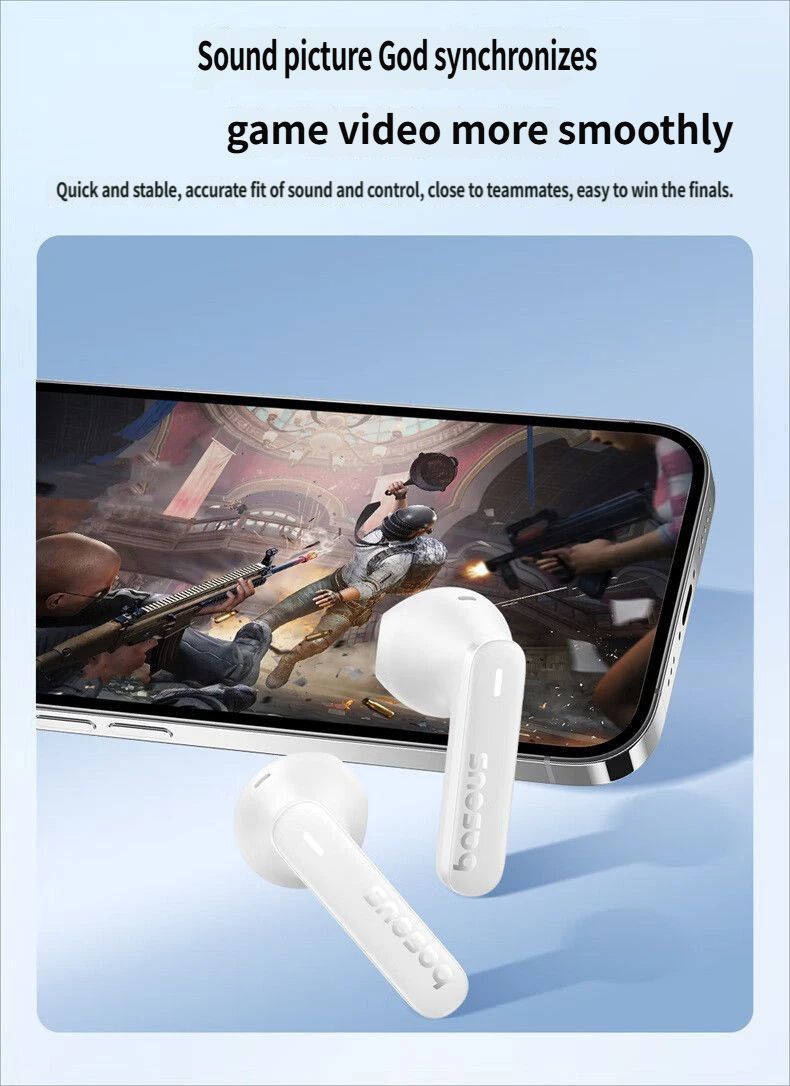 Baseus E16 Bluetooth headset-White