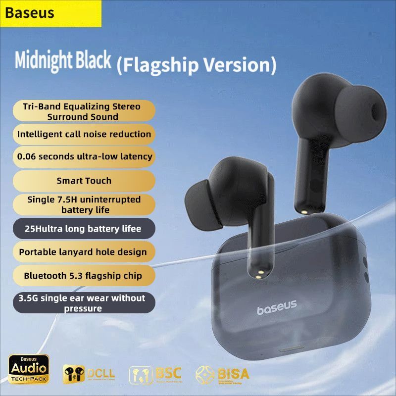 Baseus E17 Bluetooth headset-White