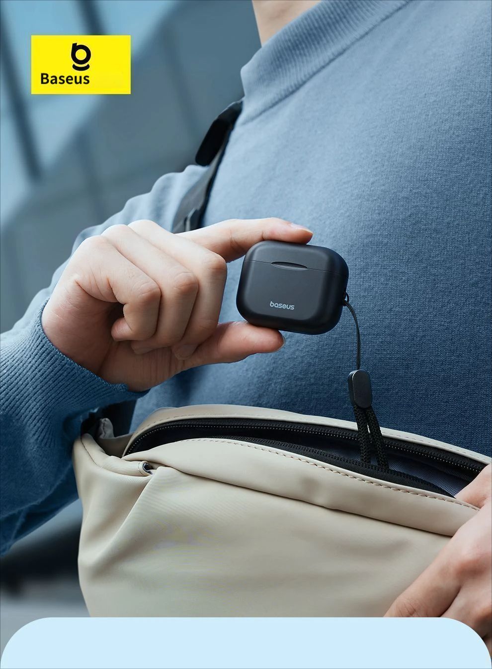 Baseus E17 Bluetooth headset-White