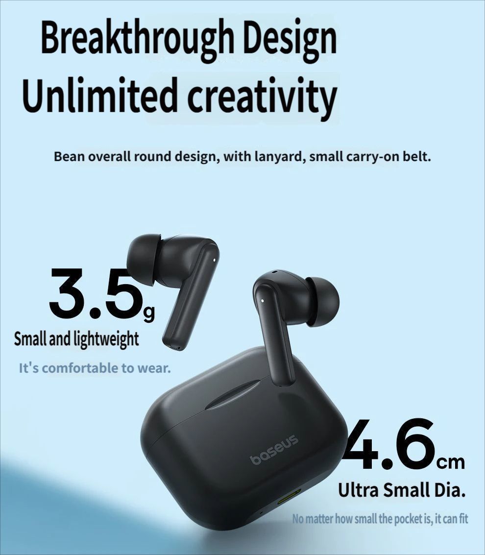 Baseus E17 Bluetooth headset-White