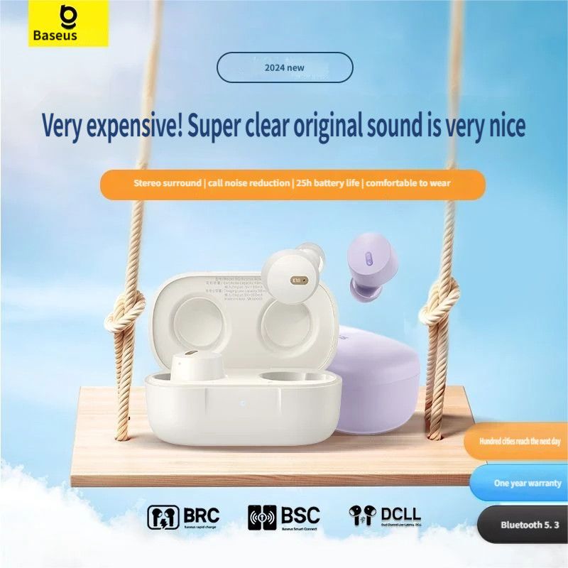 Baseus E18 Bluetooth headset-Purple