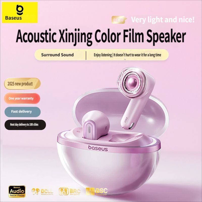 Baseus E5 Bluetooth headset-Pink