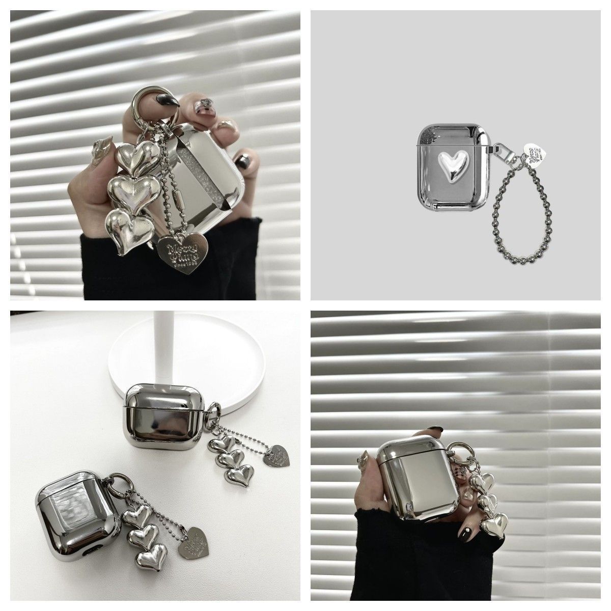 Electroplated 3D Heart + Bracelet Apple AirPods Pro