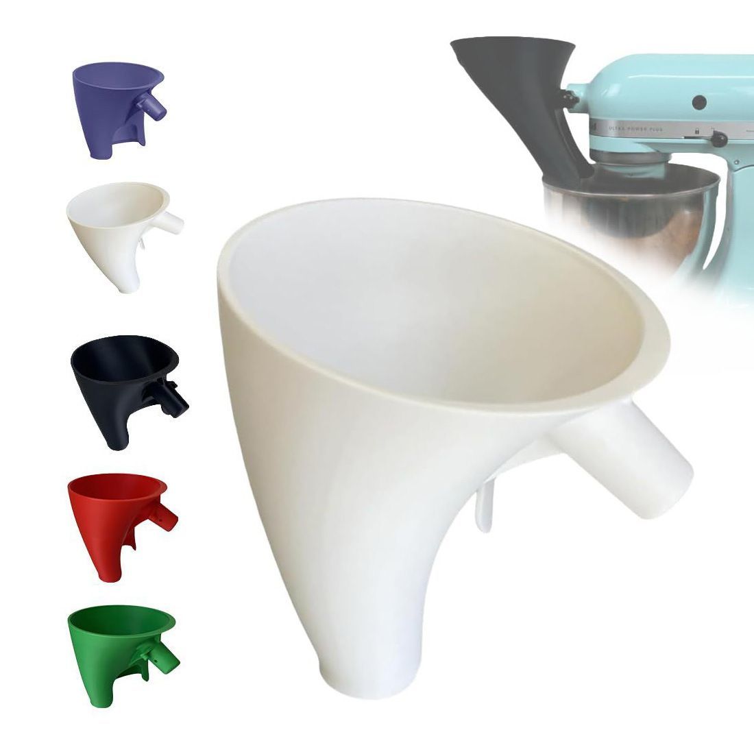 Flour Hopper Vertical Mixer - Large White