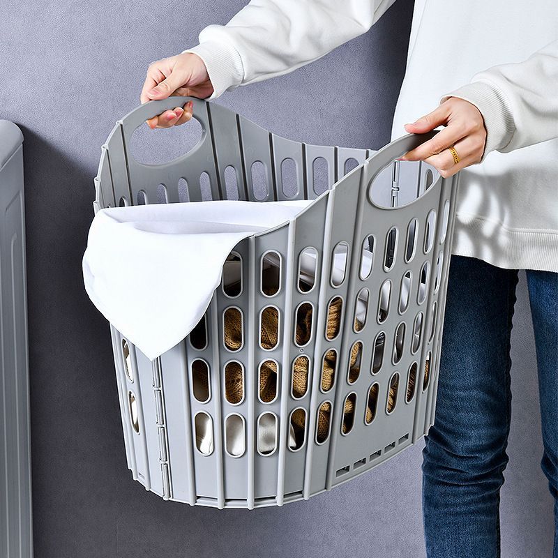 Fold the dirty clothes basket-large gray