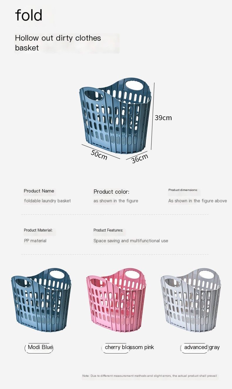 Fold the dirty clothes basket-large gray