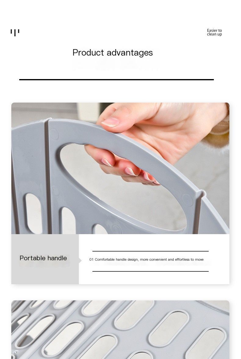 Fold the dirty clothes basket-small pink