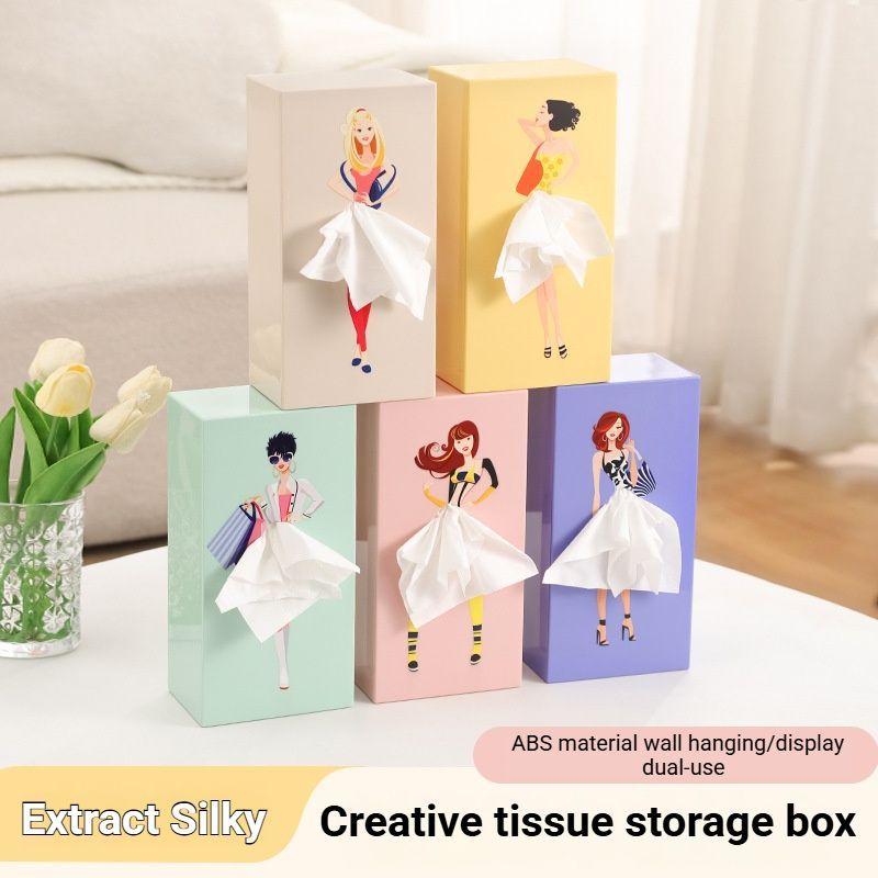 Fresh Avocado Green Princess Tissue Box Holder