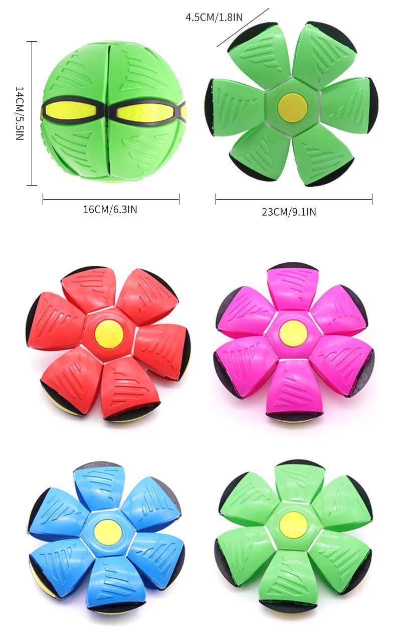 Frisbee Deformation Ball - green + No Light Version×5