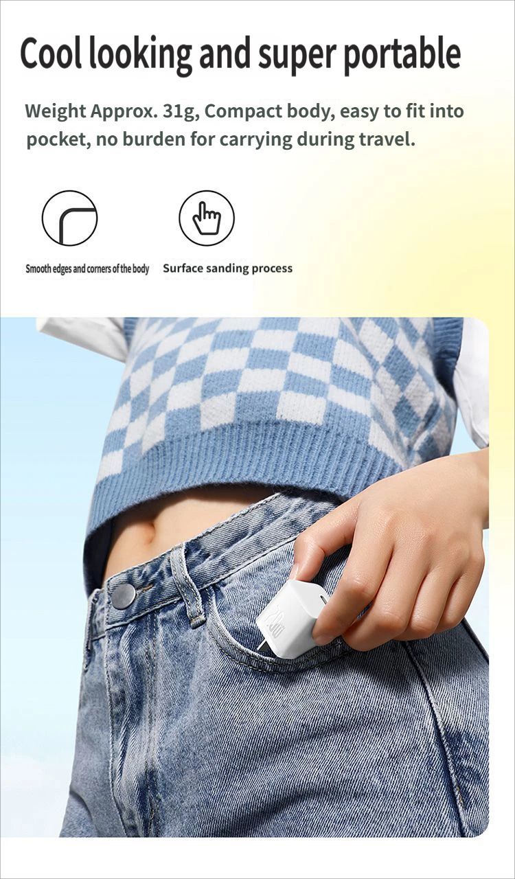 Baseus GaN5 Fast charging charger mini 1C 20W-Black