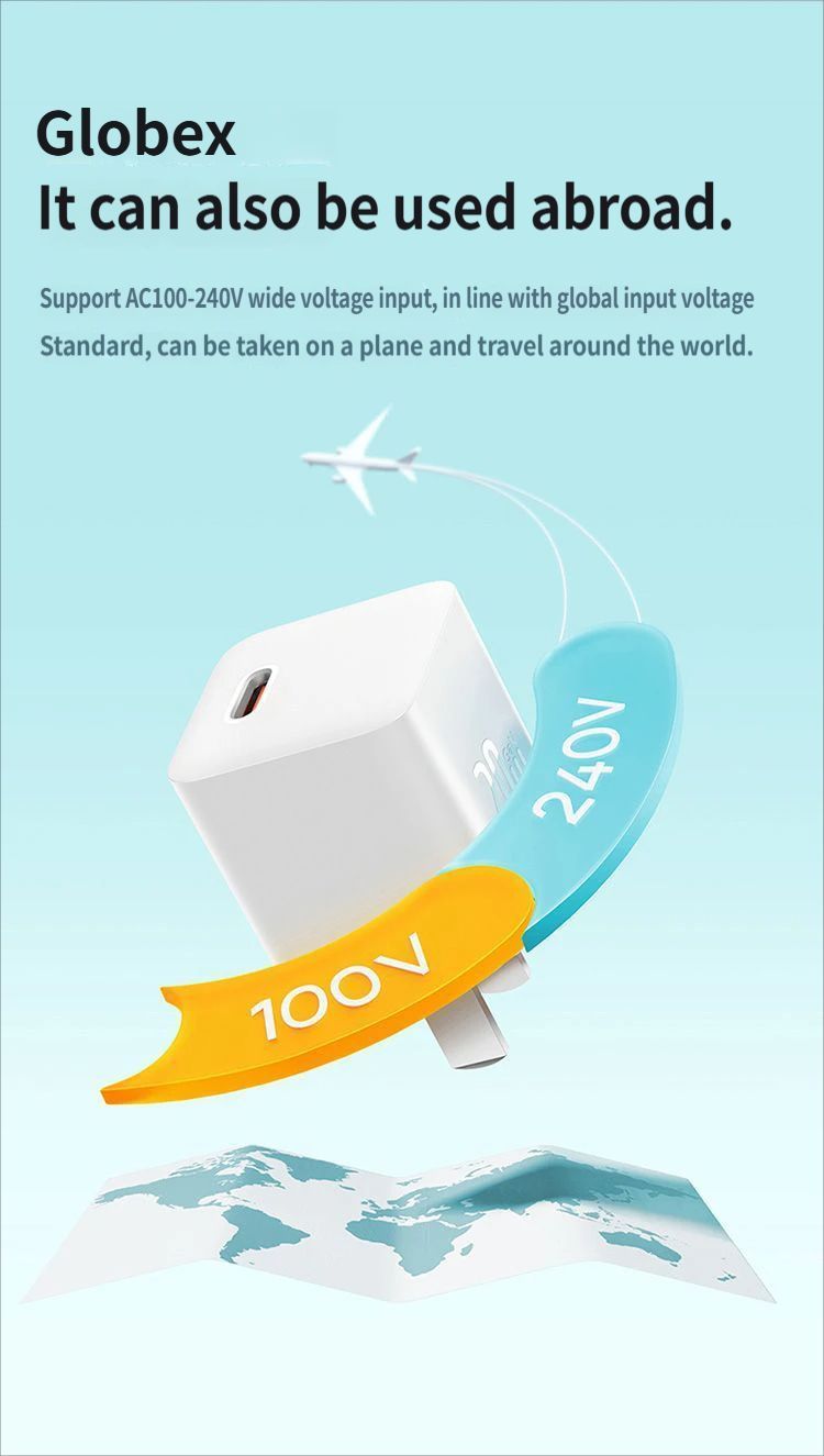 Baseus GaN5 Fast charging charger mini 1C 20W-Blue