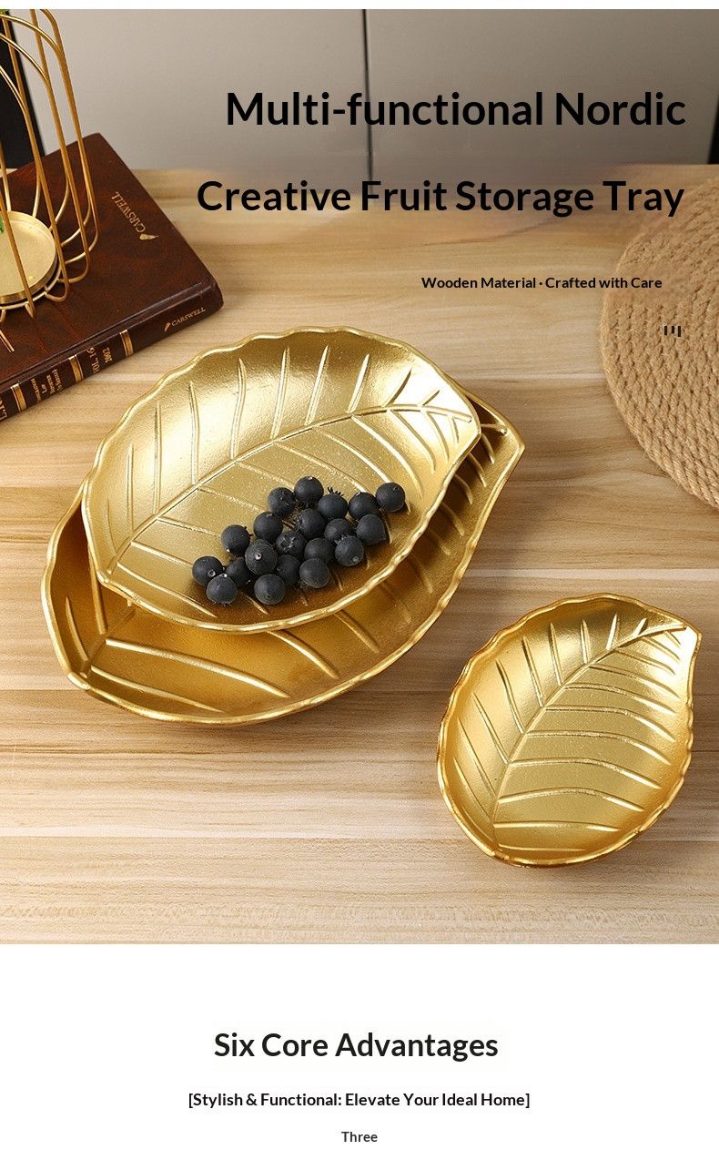 2317F-2502-Gold--VeinedLeaf30cm