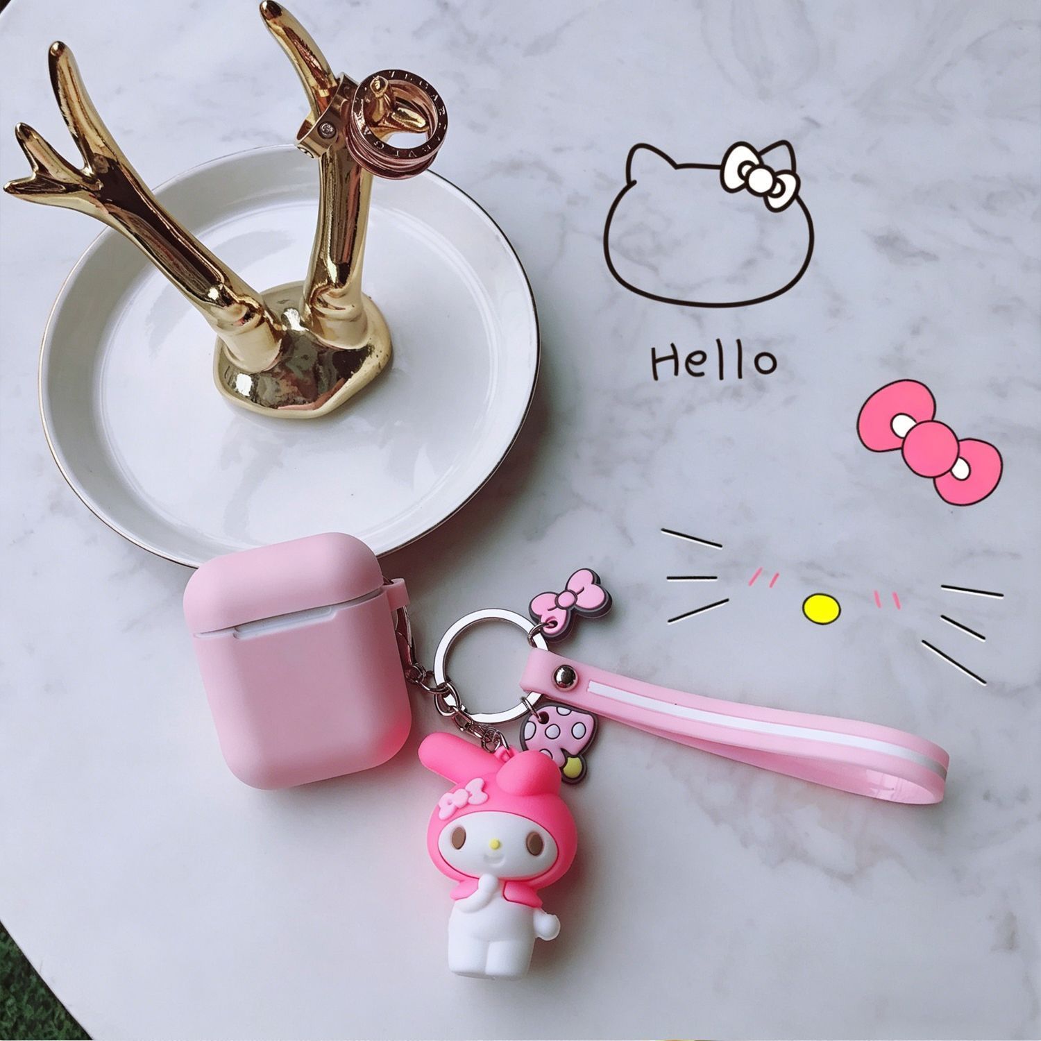 Grey set + Geometric Koala Apple AirPods 3