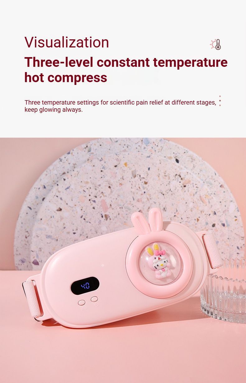 Heated Period Relief Waist Belt Pink Cute Baby