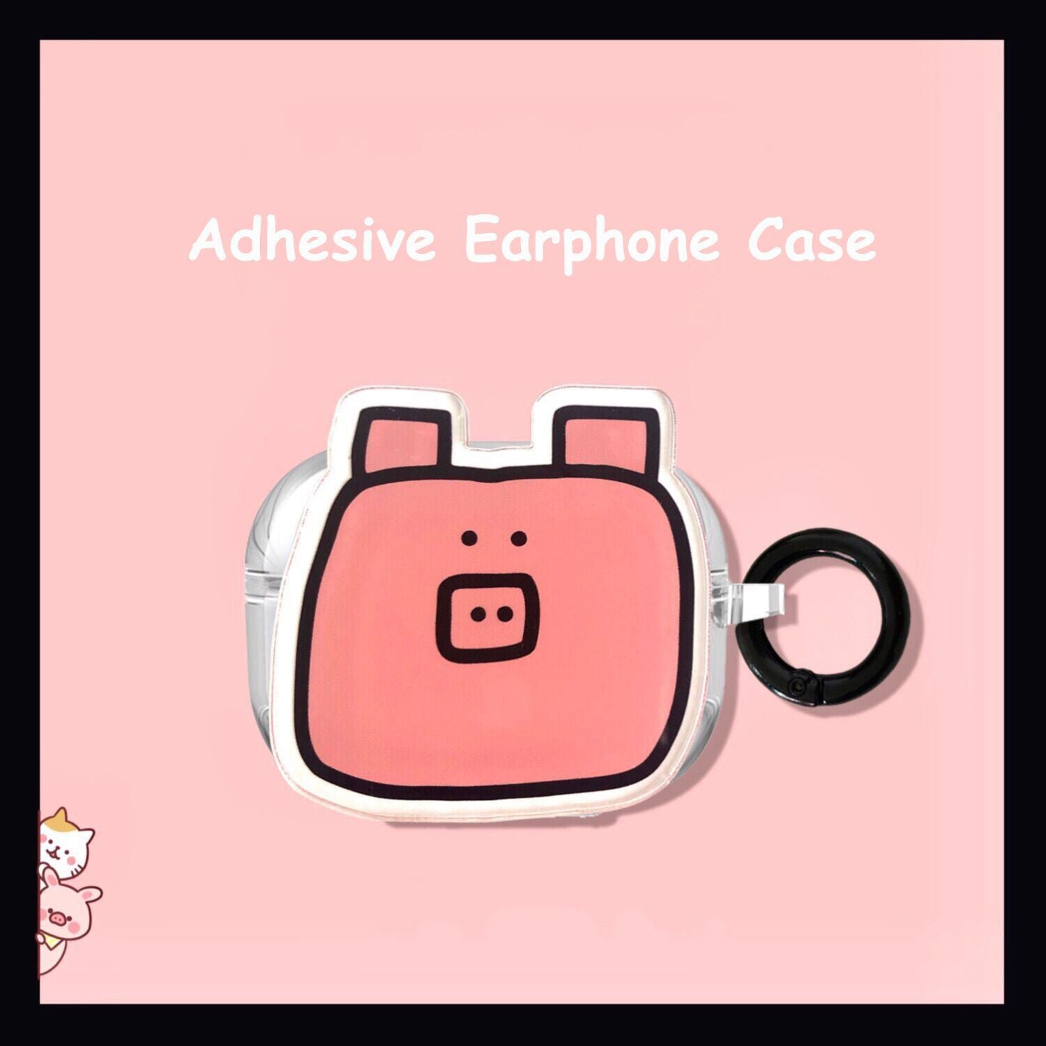 Hugging Radish Rabbit + Round Ring Apple Airpods1 2
