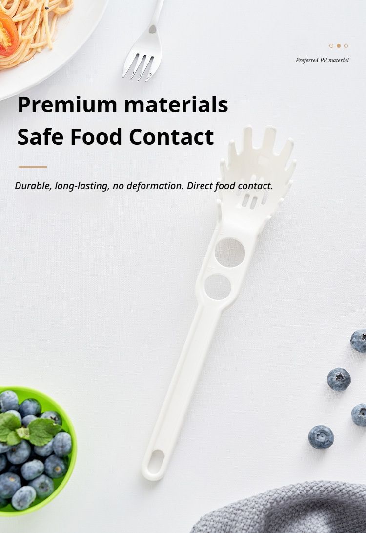Noodle ladle white