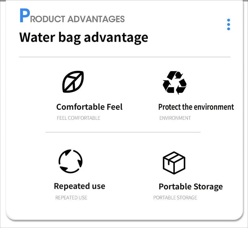Portable Water Bottle - Blue