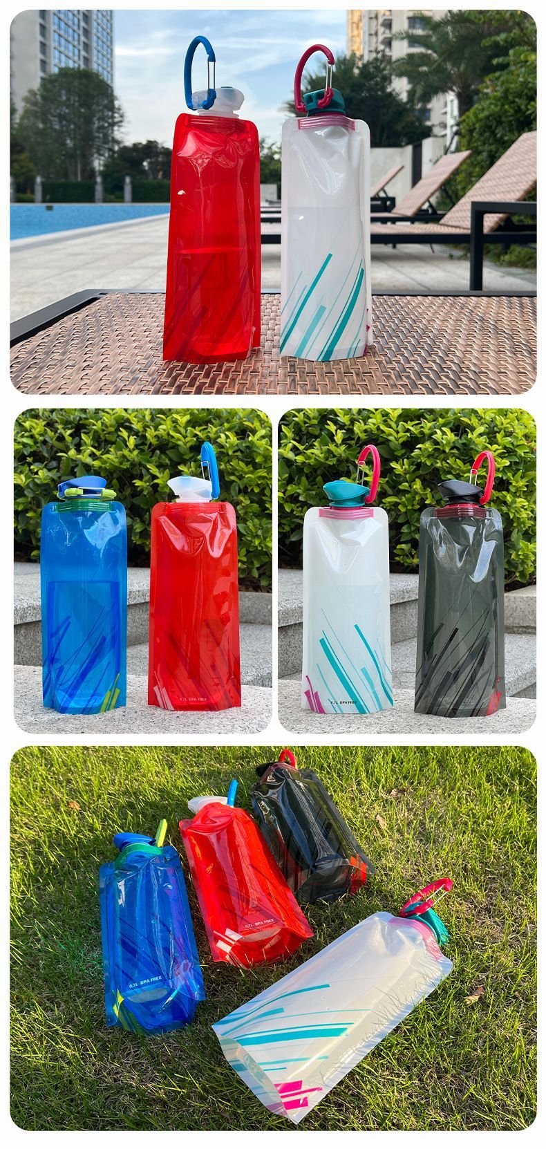 Portable Water Bottle - Red