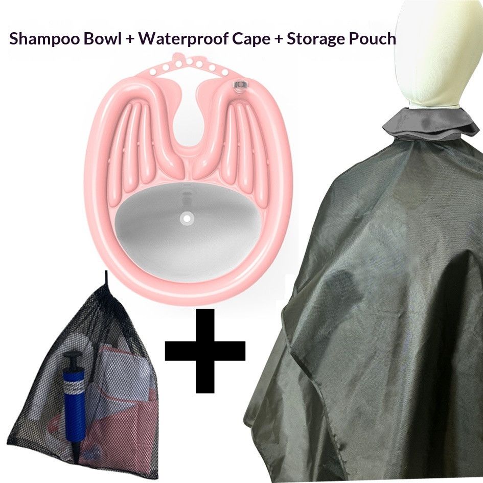 HairWashingBasinPink+DrainageBag