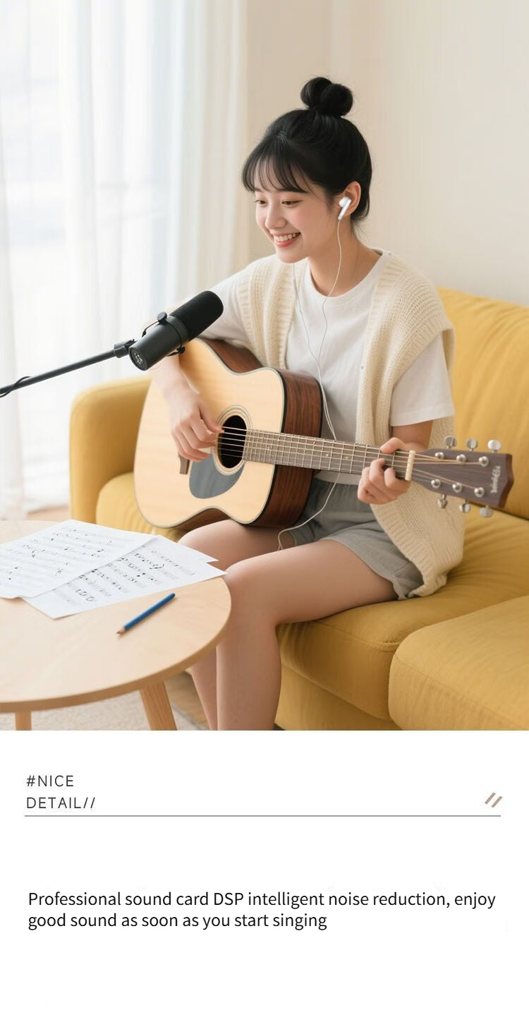 Colorful QK01 Wired karaoke headphones-White