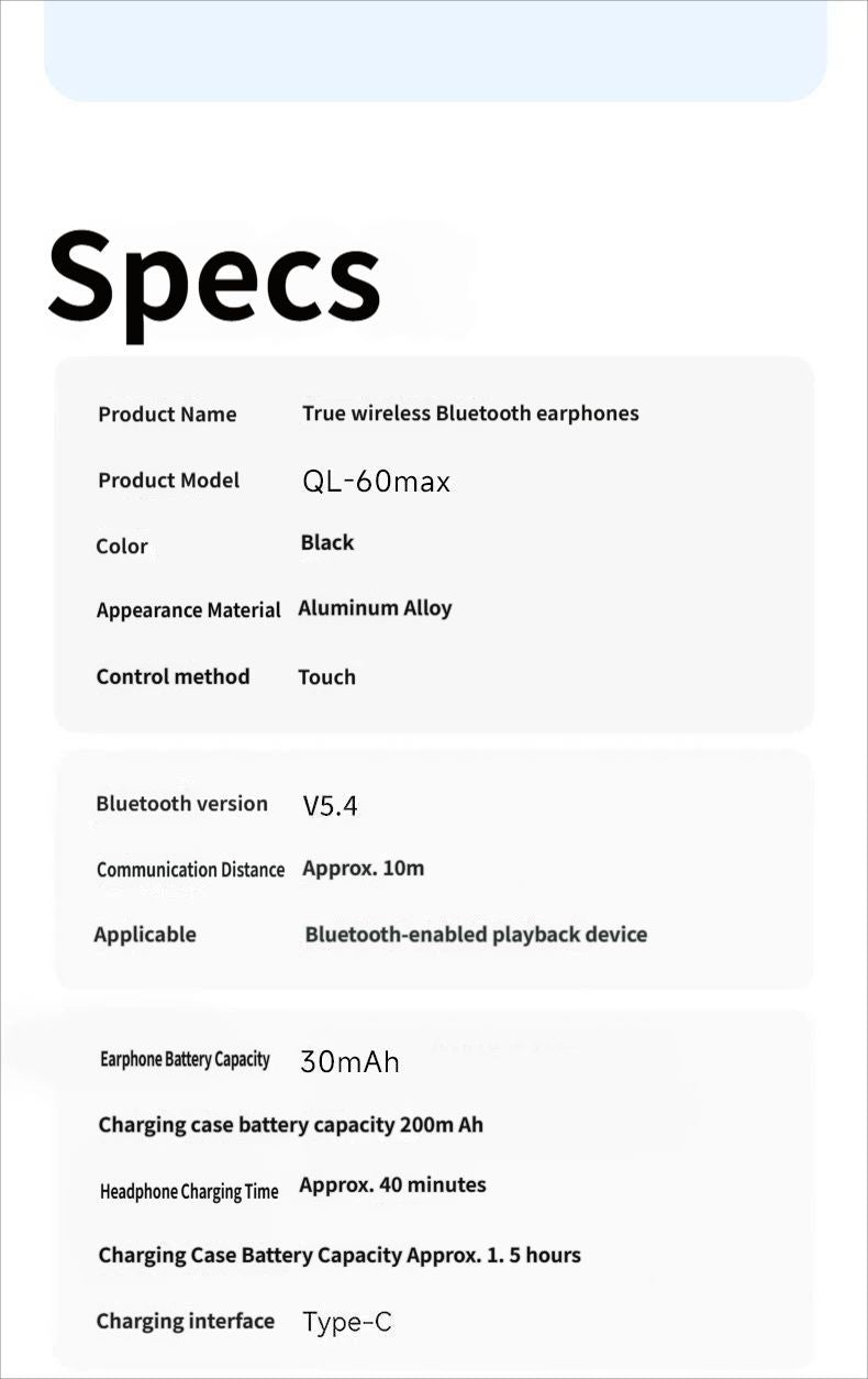 Colorful QL-60max Bluetooth headset-Black