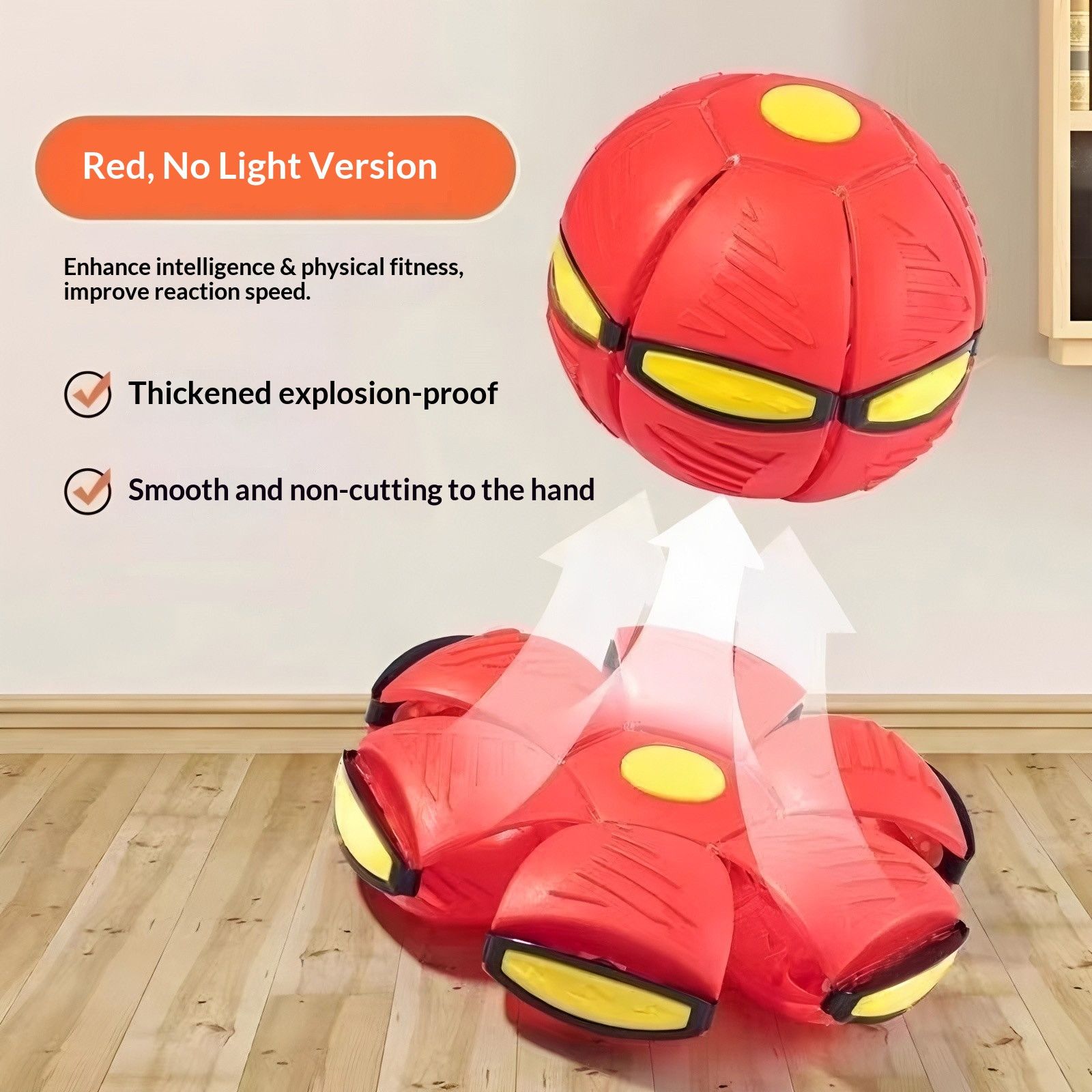 TransformingFlyingSaucerBall-Red NoLights