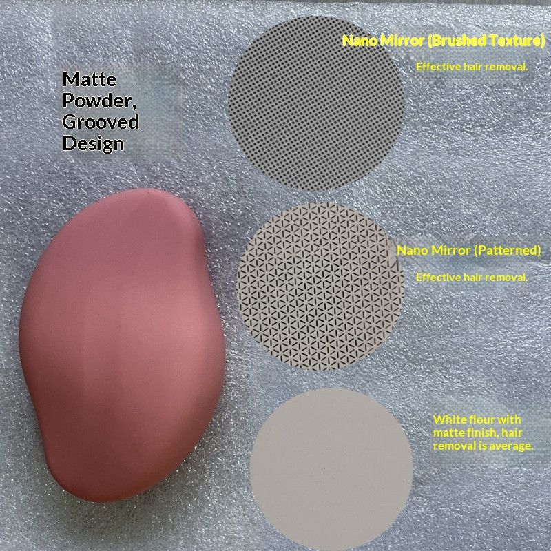 RoseRedGrooved-NanoGlass Patterned