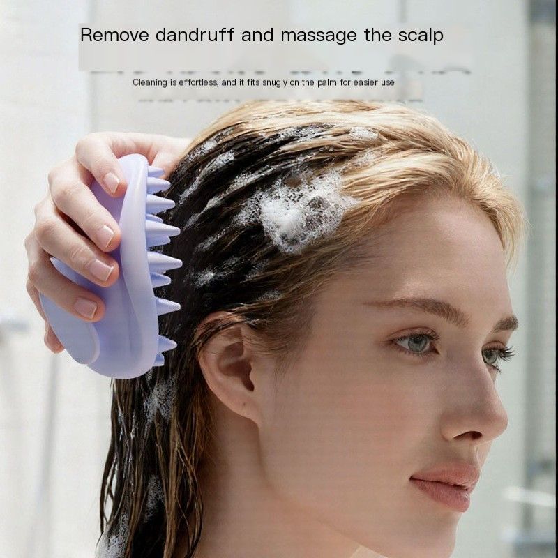 Scalp Massage Shampoo Brush-Cream Yellow