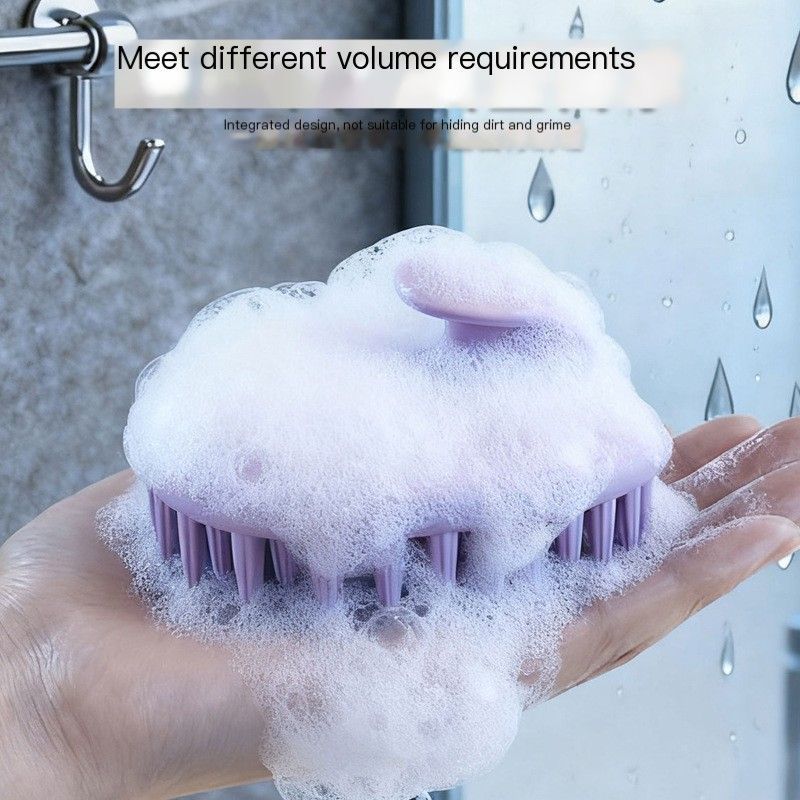 Scalp Massage Shampoo Brush-Cream Yellow