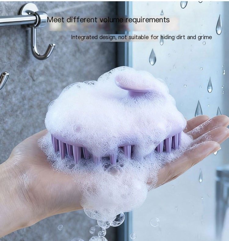 Scalp Massage Shampoo Brush-Cream Yellow