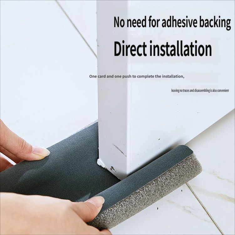 Door gap and bottom sealing strip-White