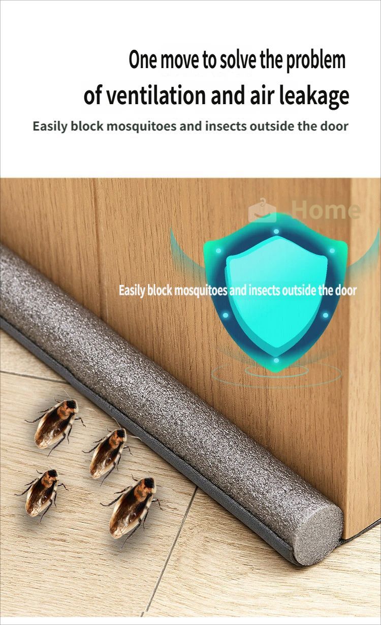 Door gap and bottom sealing strip-White
