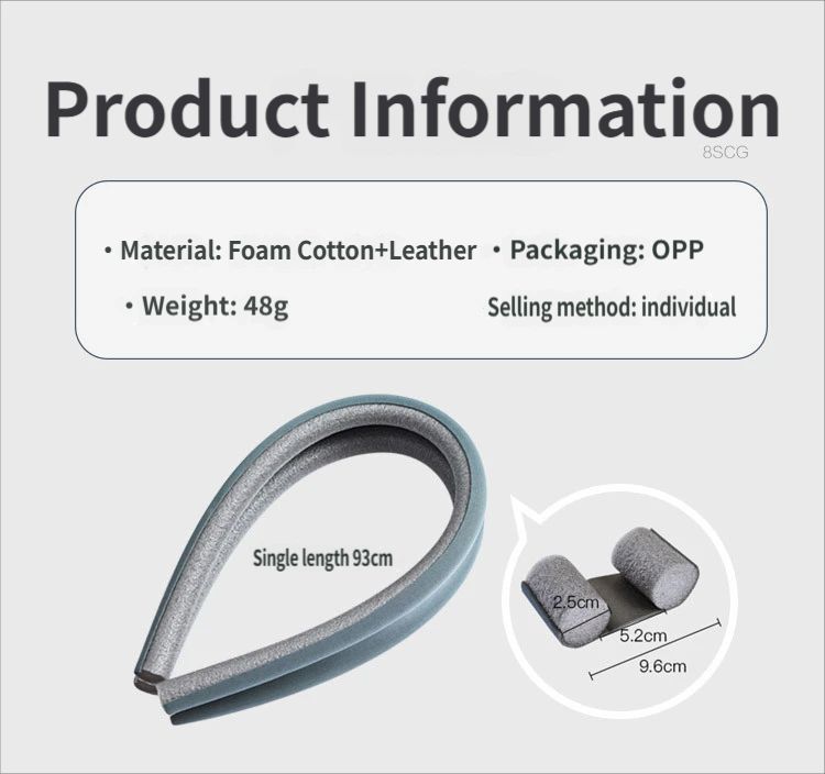 Door gap and bottom sealing strip-White